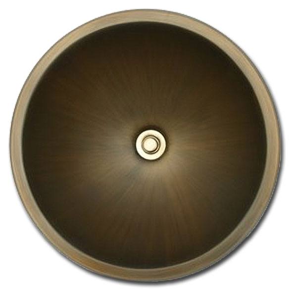 Linkasink Bathroom Sinks - Bronze - BR003 Round Sink Large (Smooth) - 4 Finishes - Click Image to Close